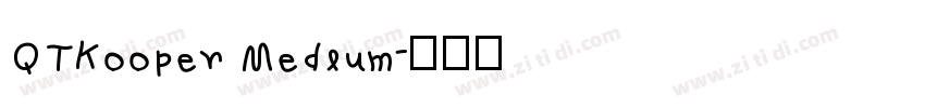 QTKooper Medium字体转换
